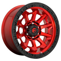 Fuel 1PC Covert 17X9 ET1 5x127 71.50 Candy Red Black Bead Ring Fälg
